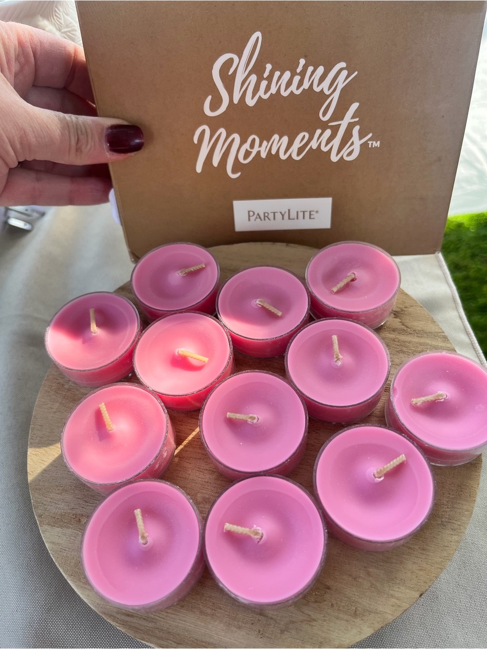 Partylite Pink Cherry Blossom Spring Valentines Tealights Candles